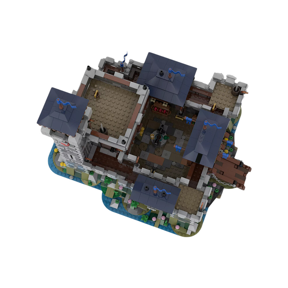 Forteresse Médiévale Modulaire – 3028 Pièces – Compatible Lego – Thème Pirates/architecture – MOC