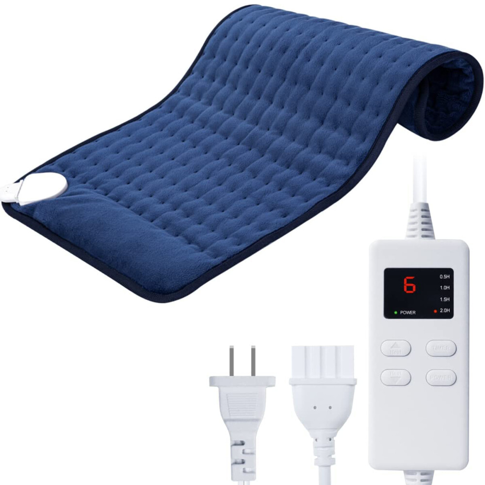 For Cramps 16"x30" Large Heating Pad With 4 Timer Settings