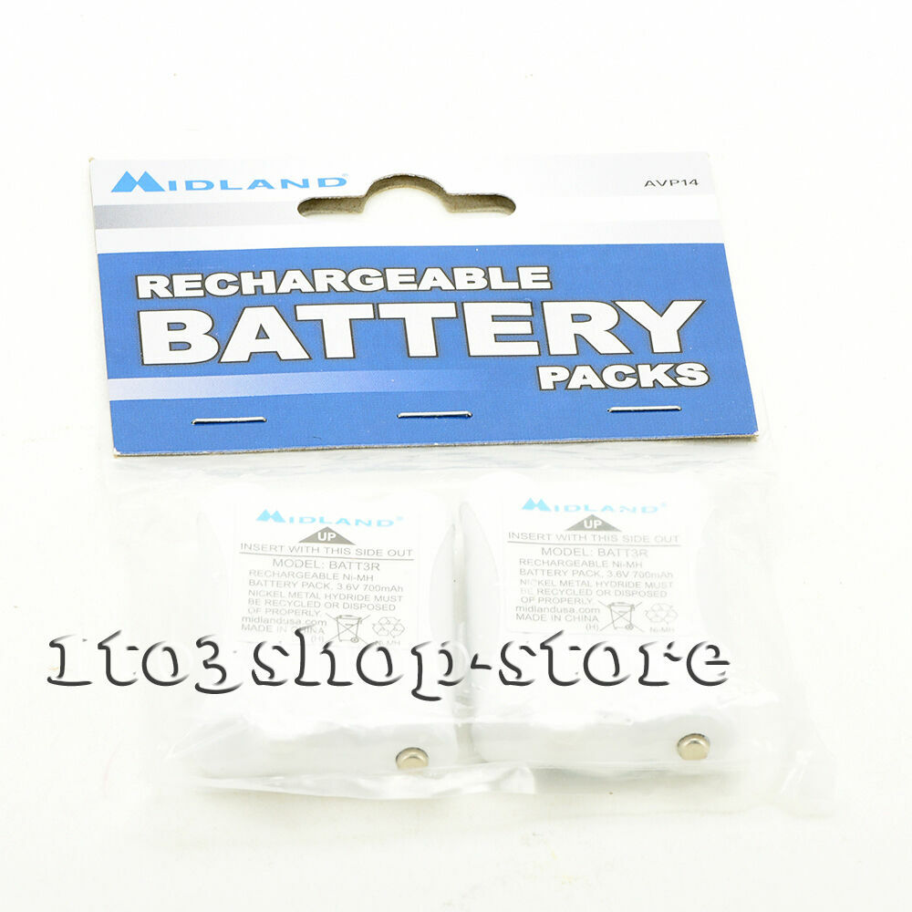 Midland AVP14 BATT3R 2x Rechargeable Battery for LXT600 XTALKER T51