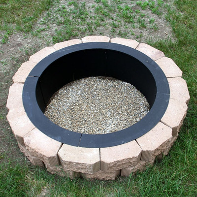 Heavy Duty DIY Build Your Own In-Ground Wood Fire Pit Ring Rim
