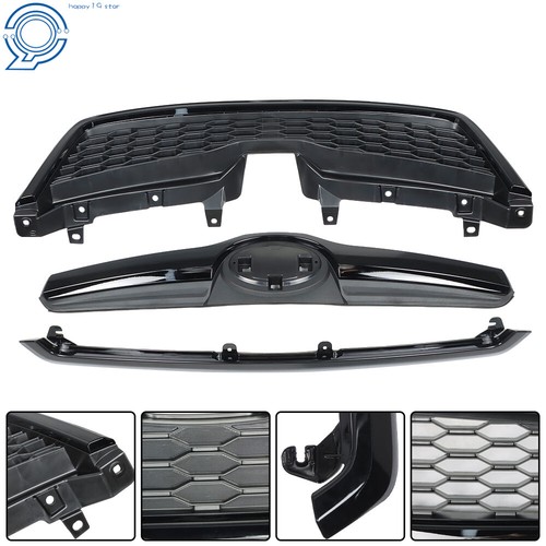 Gloss Black For Subaru Forester 2014-2018 Upper Grille Honeycomb Grill Assembly