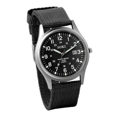 Jewelrywe Analoge Armbanduhr mit Kalender, leuchtendes Zifferblatt,