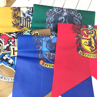 5pcs Garden Banners Hanging For Harry Potter Flag Hogwarts Outdoor Decor 50*30cm