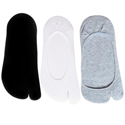  3 Pairs Flop Sock Slipper Socks Low Cut Toe Tabi Women's Invisibility