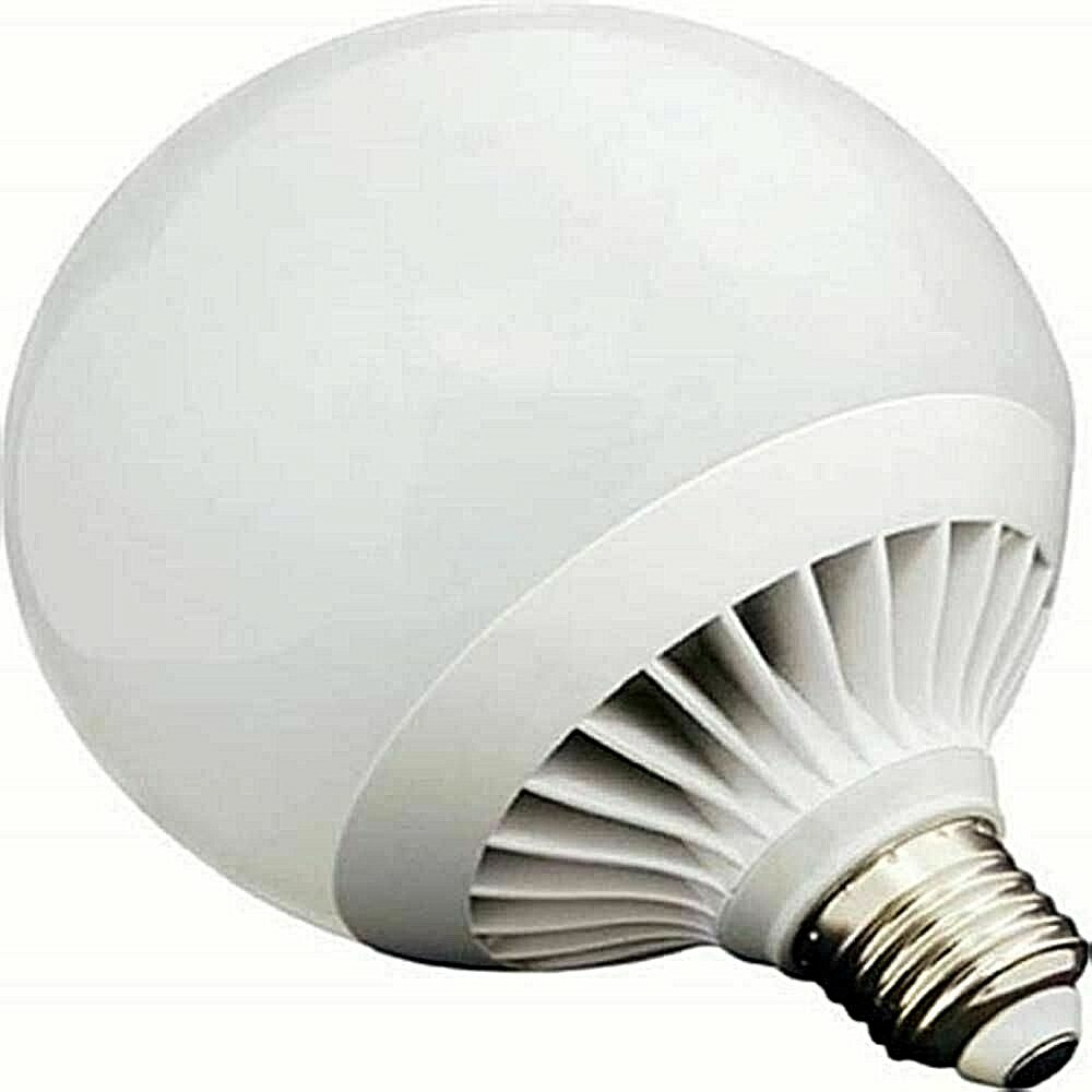 Lampada Lampadina Led E27 24W 2050Lm Extrastar G130 Luce Fredda Palla Bianca sus