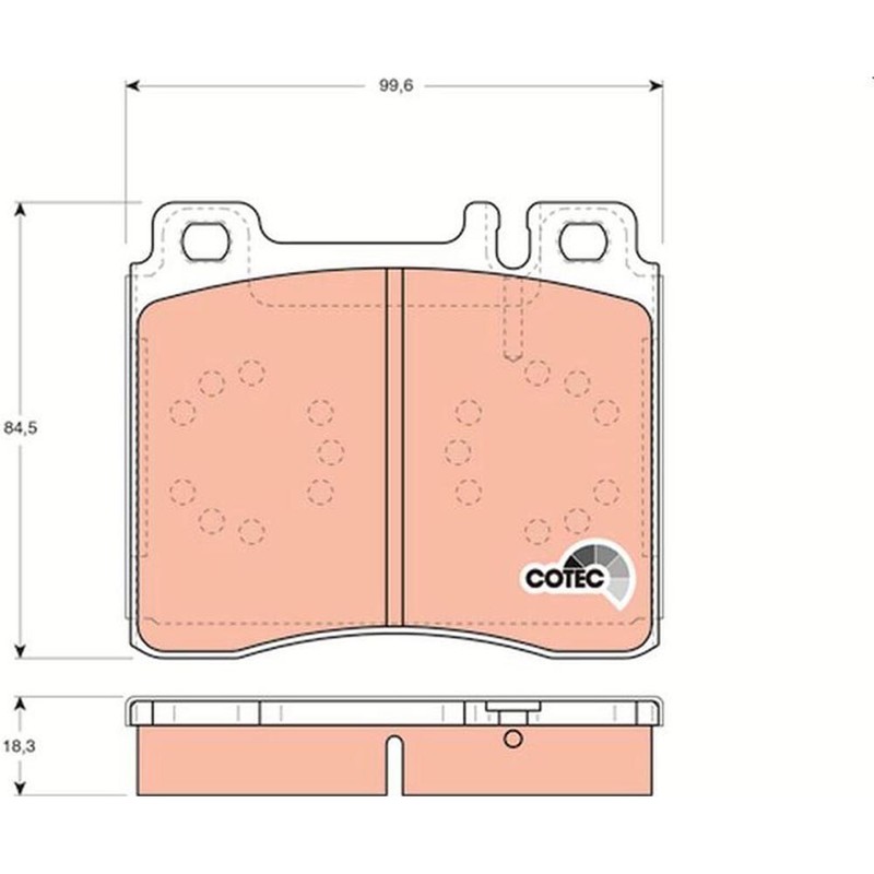 Trw Gdb113 BremsbelÃ¤Ge Satz FÃ¼R Mercedes-Benz S-Klasse