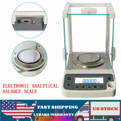 120 x 0.0001g 0.1mg Digital Electronic Analytical Balance Precision Lab Scale