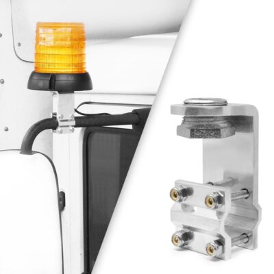 Pro LED BRK2 Aluminum Mirror Mount Bracket For 1'' Pipe Mounted Warning Lights