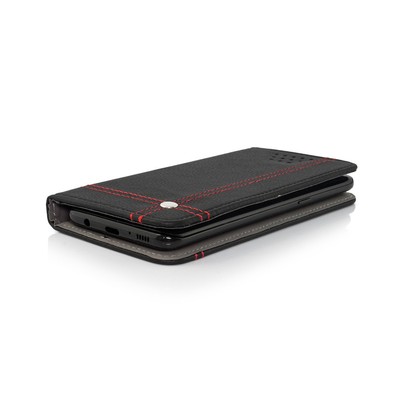 SMART PRESTIGE Tasche für ACER Liquid E3 Plus schwarz/rot Case Hülle Etui