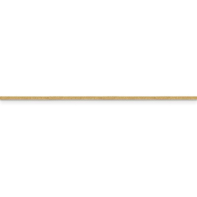 Pre-owned Superdealsforeverything Real 14kt Yellow Gold 1.1mm Round Snake Chain; 18 Inch; Lobster Clasp