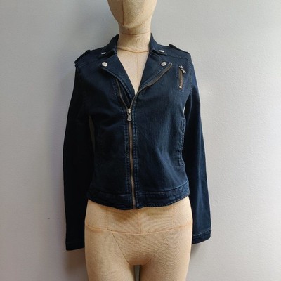 Hudson Jeans Girls Blue Jean Moto Jacket