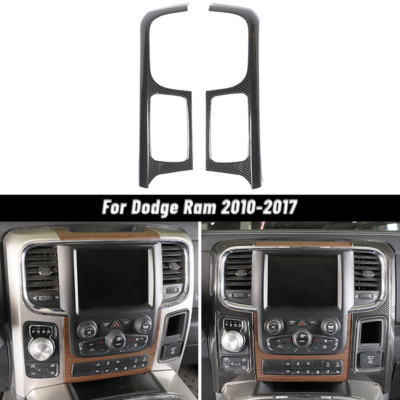 Center Console Navigation Side Panel Trim Frame For Dodge RAM 2010-2017 Carbon