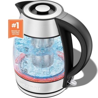 Chefman 1.8L Glass Electric Kettle