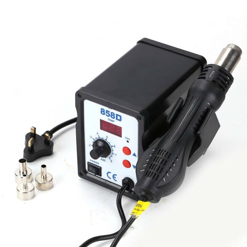 High Quality 858D 220V SMD Soldering Desoldering Station Hot Air Rework Gun Tool