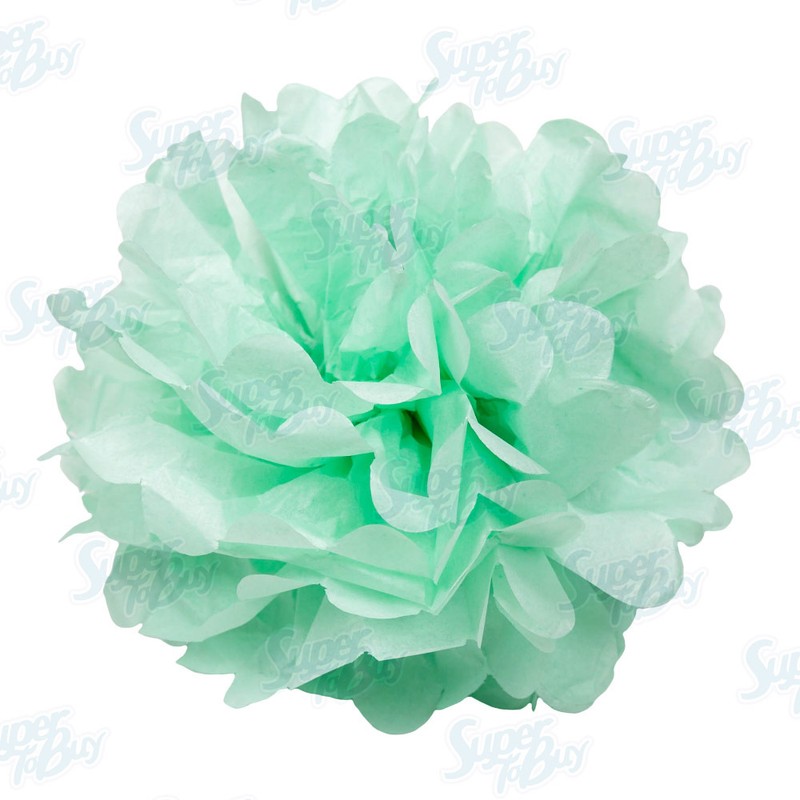 5 pack Paper Tissue Pom Poms 8" 10" 12" 14"