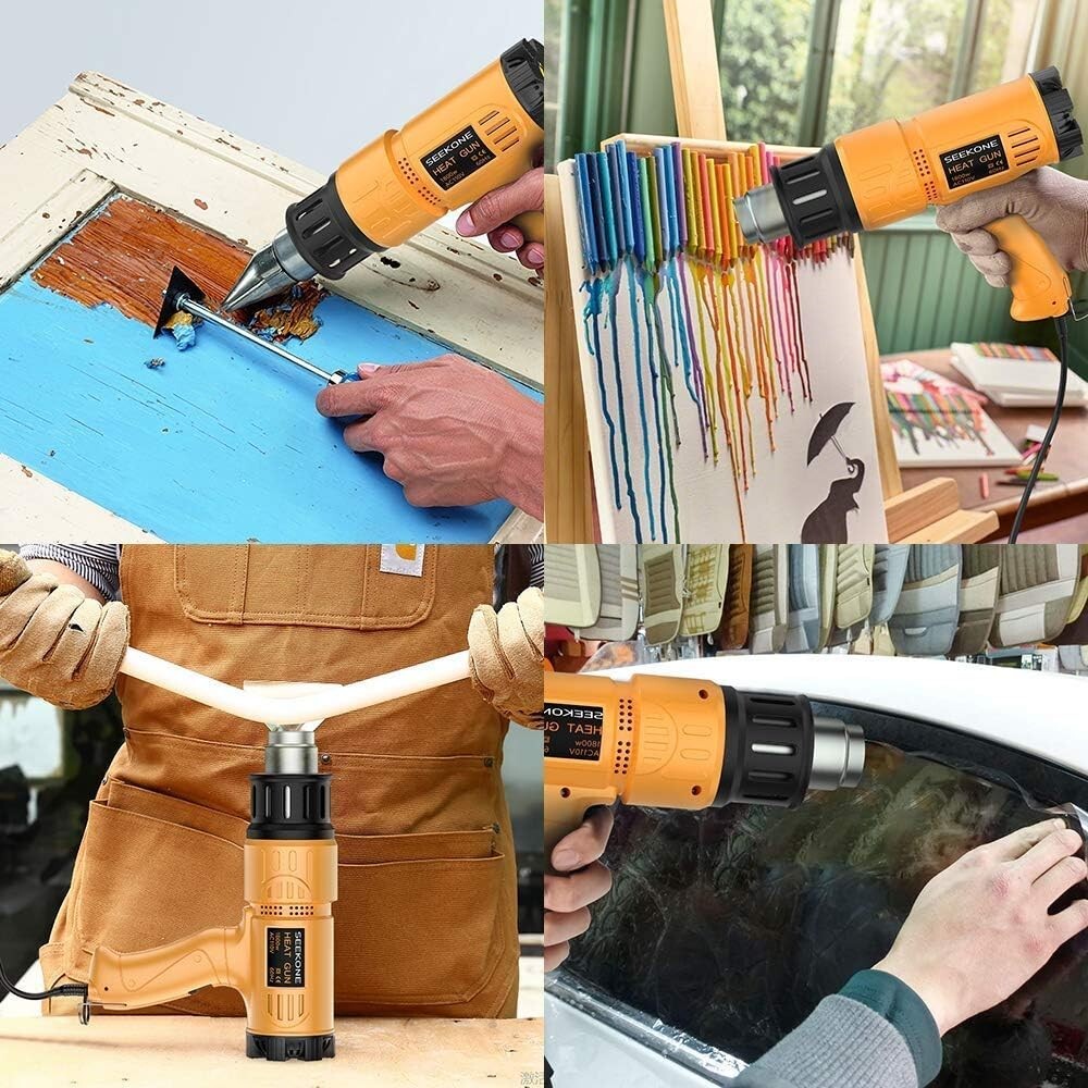 Powerful 1800W Heat Gun with Carry Case & Adjustable Temperature Settings