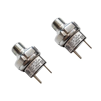 Pair of Air Pressure Switch 150-180 PSI Tank Mount Type Thread 1/4''NPT 12V 24...