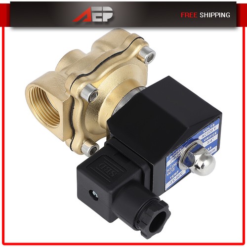 3/4" NPT 220V-240V Brass Electric Solenoid Valve Gas Water Air Normally Closed