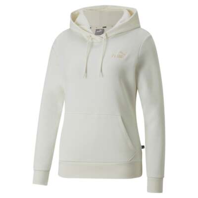 

Puma Essentials+ Embroidery Pullover Hoodie Женская черная повседневная верхняя одежда 670004, Черный