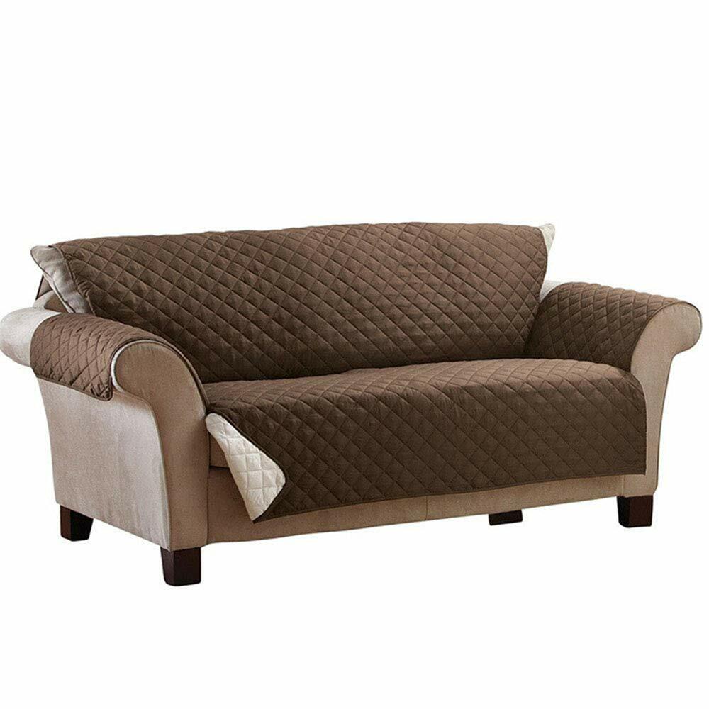 Funda Cubre Sofa 3 Plazas Para Sofas Reversible Beige Brown