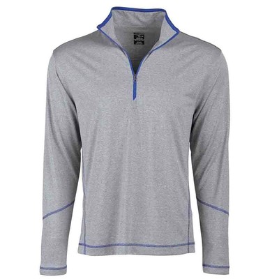 

Page - Tuttle Coverstitch Heather Mock Neck Long Sleeve 14 Zip Pullover Top Mens, Grey, Page - Tuttle Coverstitch Heather Mock Neck Long Sleeve 14 Zip Pu