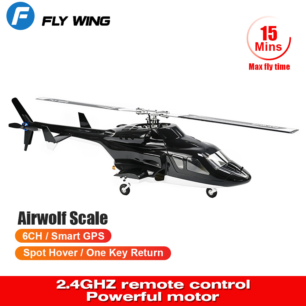 Fly wing Airwolf Scale 3D 6CH GPS Auto Return Hovering RC RTF Helicopter Toys