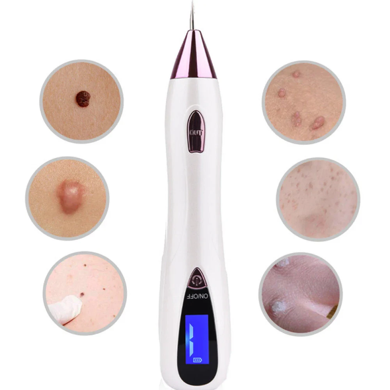Laser Plasma Pen Mole Dark Spot Skin Tag Removal LCD LED 9 Level 6 Needle Heads