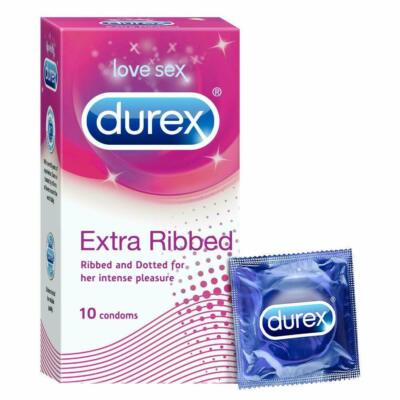 Durex Extra Ribbed & Dotted Condoms