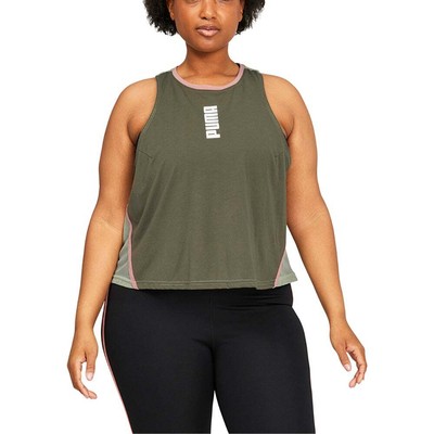 

Спортивная майка Puma Modern Sports с круглым вырезом плюс женская размер  671806-32, Зеленый