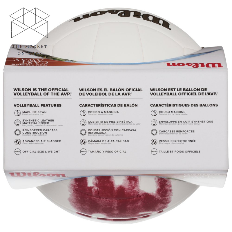 Wilson Cast Away Replica Outdoor Volleyball, Official Size ✅✅✅