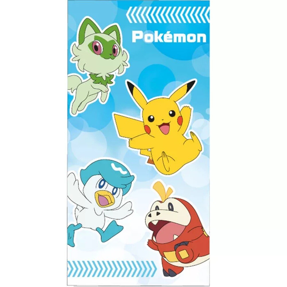 Pokémon Generation 9 Badetuch, Strandtuch 70x140cm 100% Baumwolle
