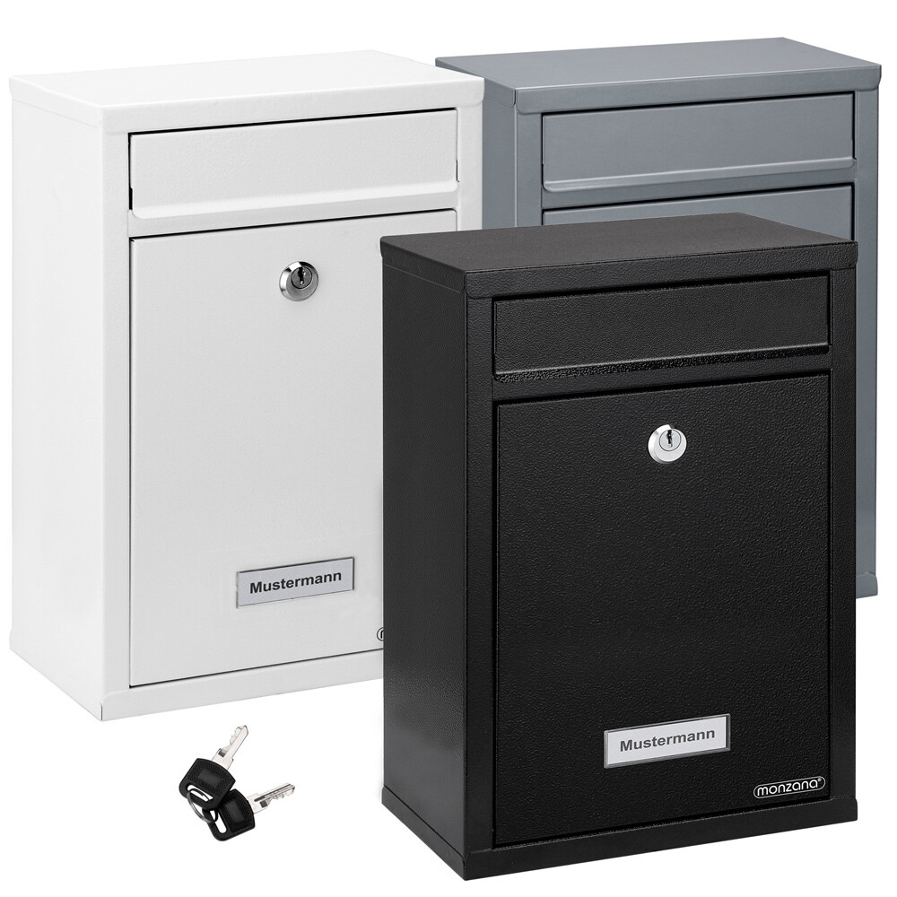 Briefkasten Wandbriefkasten Briefkastenanlage Postkasten Briefbox Stahl Monzana 