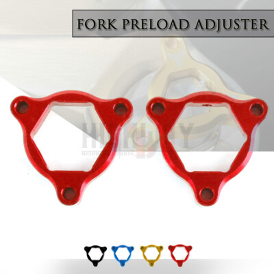 22MM 2PCS Suspension Fork Preload Adjusters For Ducati Hypermotard 796 1100/EVO