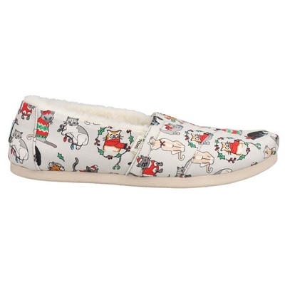 Женские серые повседневные туфли без шнуровки TOMS Alpargata 10016060T