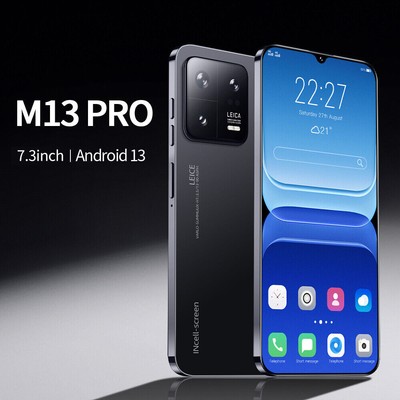M13 Pro 5G Android 13 7.3'' 16GB+1TB Unlocked Dual SIM Smartphone New Sealed