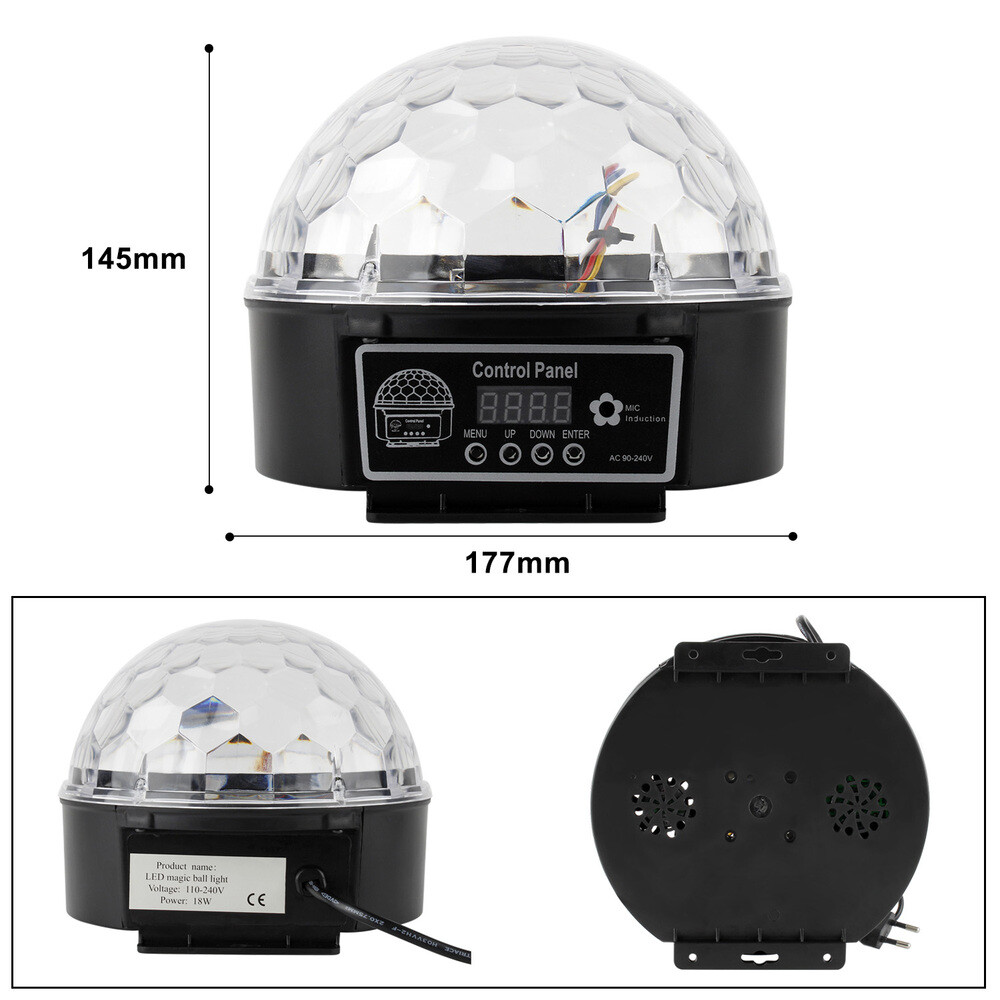 Disco Lichteffekt LED Discokugel DJ Party RGB Bühnenbeleuchtung