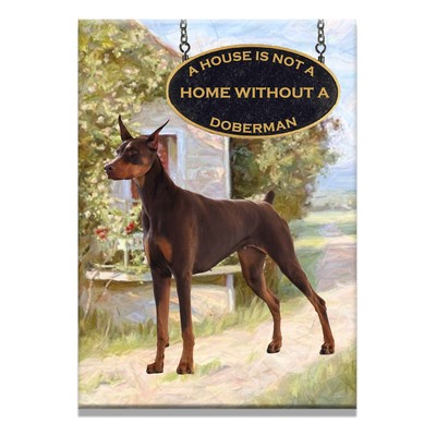 Doberman Pinscher Wanted Poster Fridge Magnet No 2 Dog Collectibles Dogs