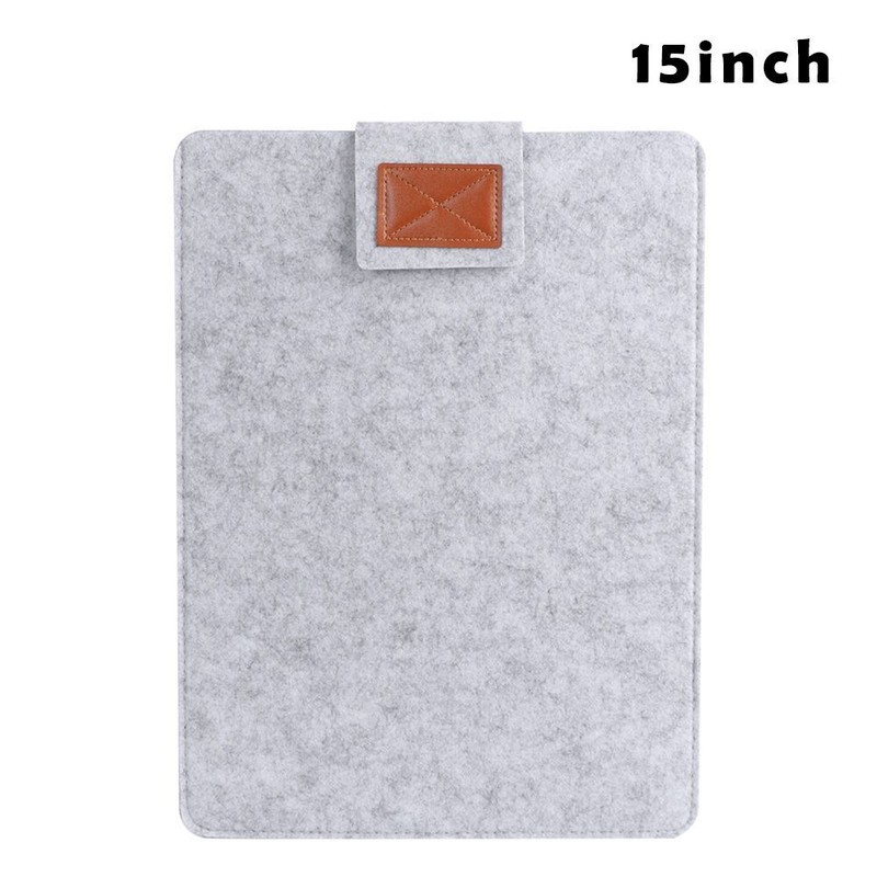 Portable Laptop Sleeve Bag Case Wool Felt Anti-scratch Cover for Notebook Tablet