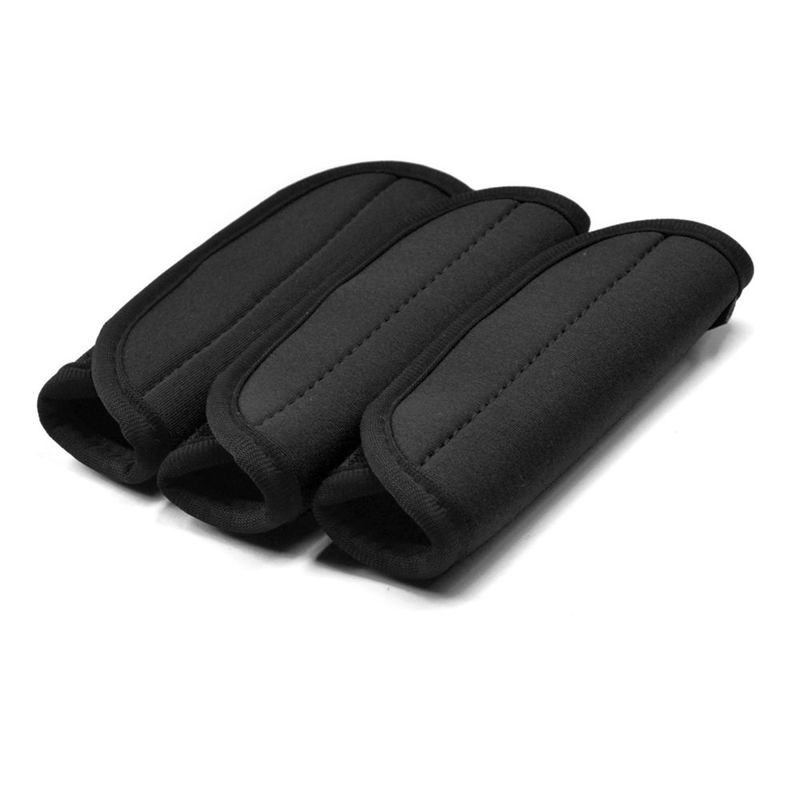 Handle Wraps Luggage Suitcase Comfort Grips Travel Gear Bag Cover 3pcs, Black