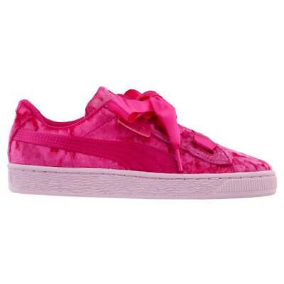 

Повседневная обувь Puma Basket Heart Velour Youth Girls Pink Sneakers 367624-01, Розовый, Puma Basket Heart Velour Youth