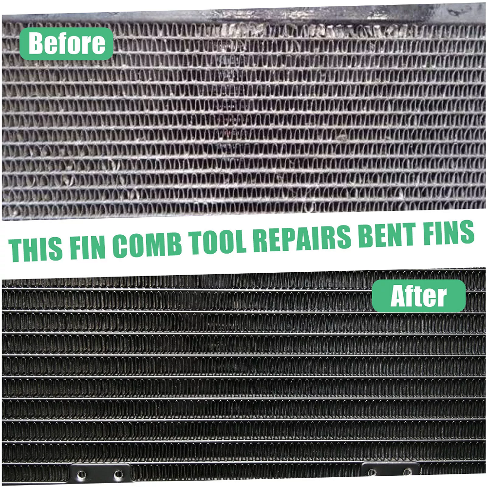5PCS Air Conditioner Fin Cleaner Set Fin Comb Condenser Straightener Clean Brush