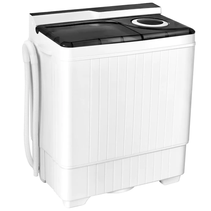 Portable Washing Machine 3.5 cu.ft. Top Load Washer Semi-Automatic Gray White