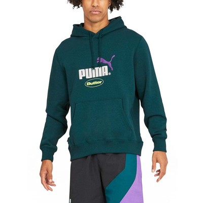 

Puma Pullover Hoodie X Butter Goods Мужская синяя повседневная верхняя одежда 532438-40, Синий