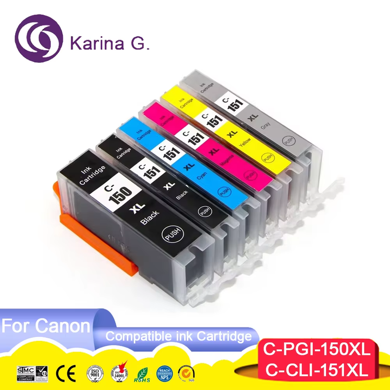 PGI 150 PGI-150 PGI150 PGI 150XL CLI 151 CLI-151 Compatible InkJet Ink Cartridge