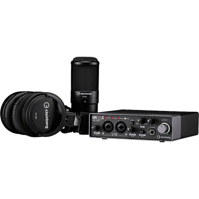Steinberg UR22C Recording Pack w/2IN/2OUT USB 3.0 Type C Audio Interface/Mic/HP