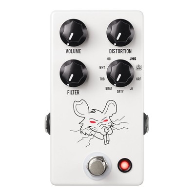 JHS Packrat Distortion and Fuzz Pedal - White