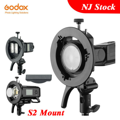 Godox S2 Bowens Mount S-type Holder Bracket for Godox V1 AD200 AD400PRO Flash