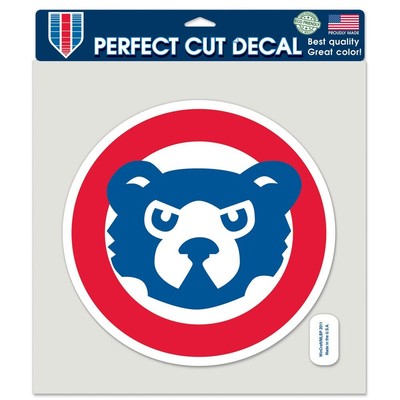 Цветная наклейка идеального кроя Chicago Cubs Cooperstown 8 x 8