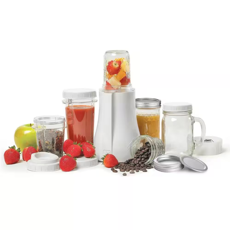 Mason Jar Personal Blender Countertop Single Serving w/ Jar Attachment BPA Free