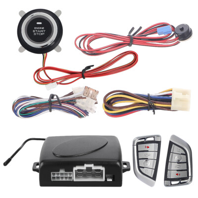 Car Engine Start Keyless Entry Alarm System Push Button Remote Starter Stop Kit